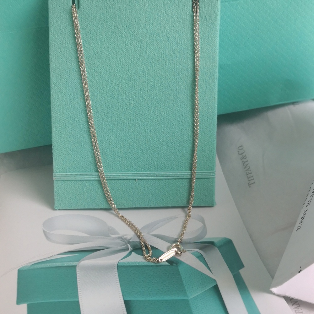 Tiffany & Co. 925 Sterling Silver Heart Necklace, Return To Tiffany Collection - Picture 4 of 8